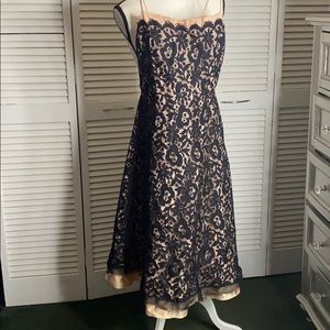 Glamorous floral dress - size 4 - lace & pink